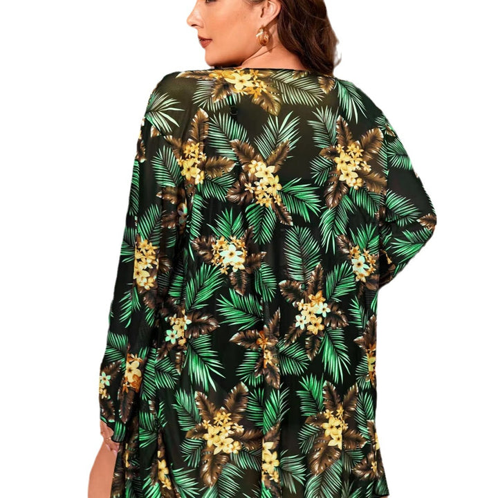 Damen Stilvolle Bademode mit leichtem Kimono Drune