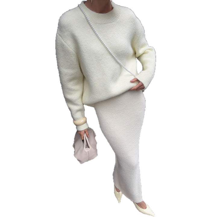 Damen Sweater-Rock-Outfit Drune