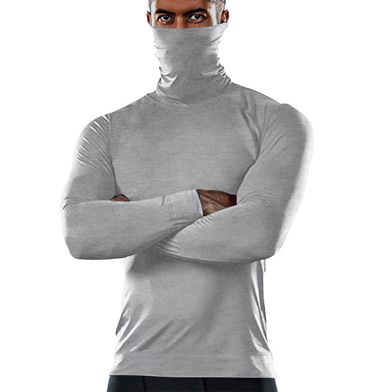 Herren Funktionsshirt mit hohem Kragen und anschmiegsamer Passform Drune
