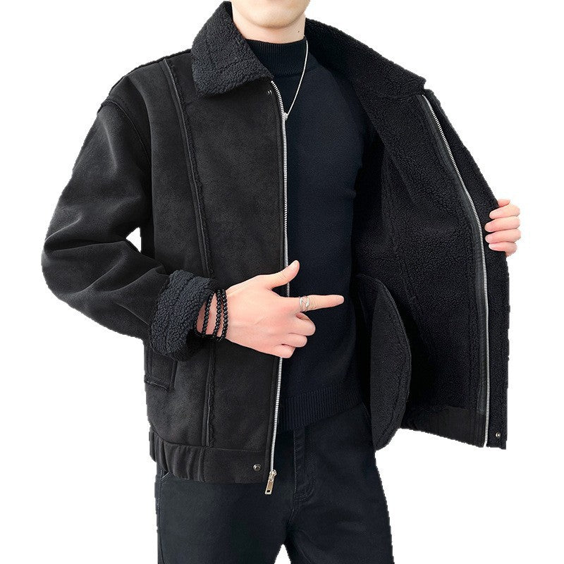 Herren Kuschelige Teddyfelljacke Drune
