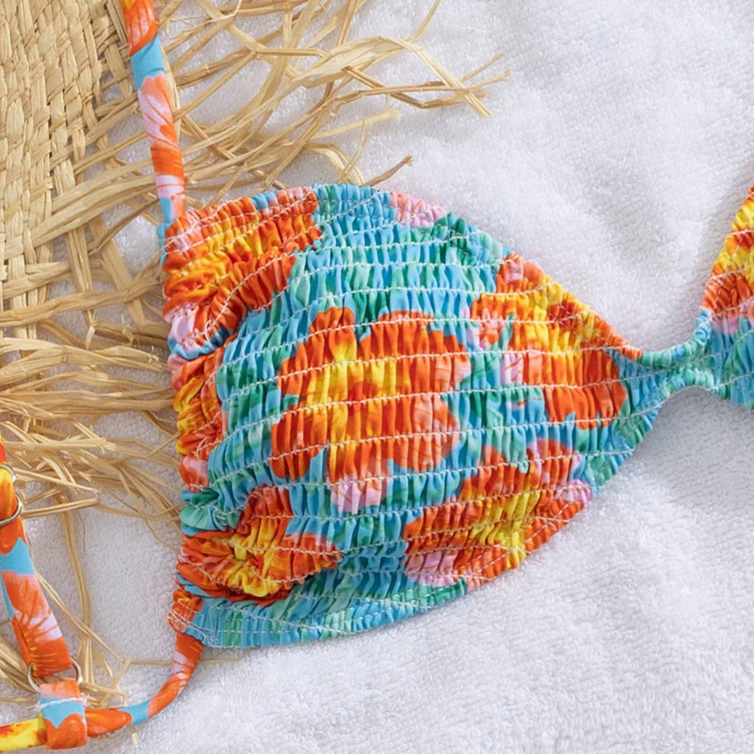 Damen Triangel-Bikini im lässigen Shabby-Chic-Stil Drune