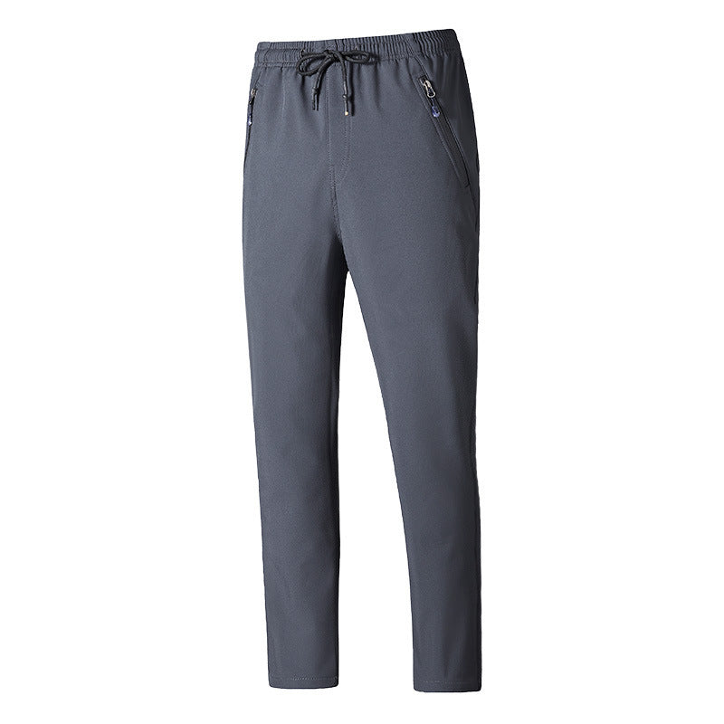 Herren Technische Softshell-Jogginghose mit wasserabweisender Membran, Reißverschlusstaschen und elastischem Kordelbund Drune