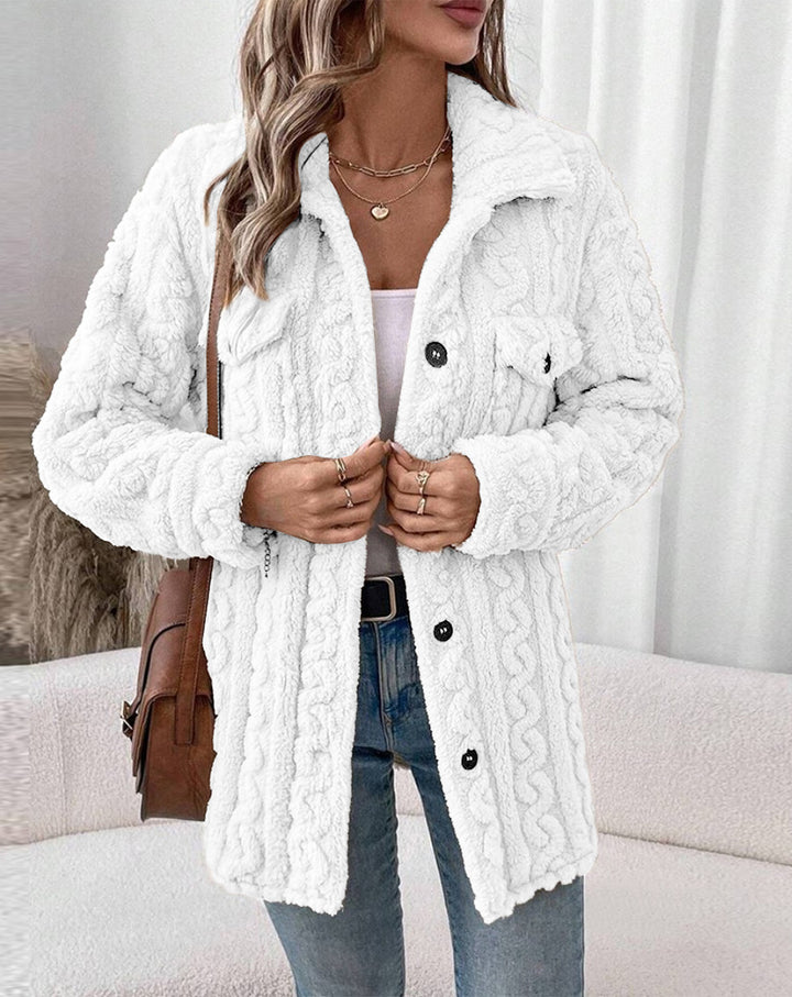 Damen Strickjacke mit Struktur und aufgesetzten Taschen Drune
