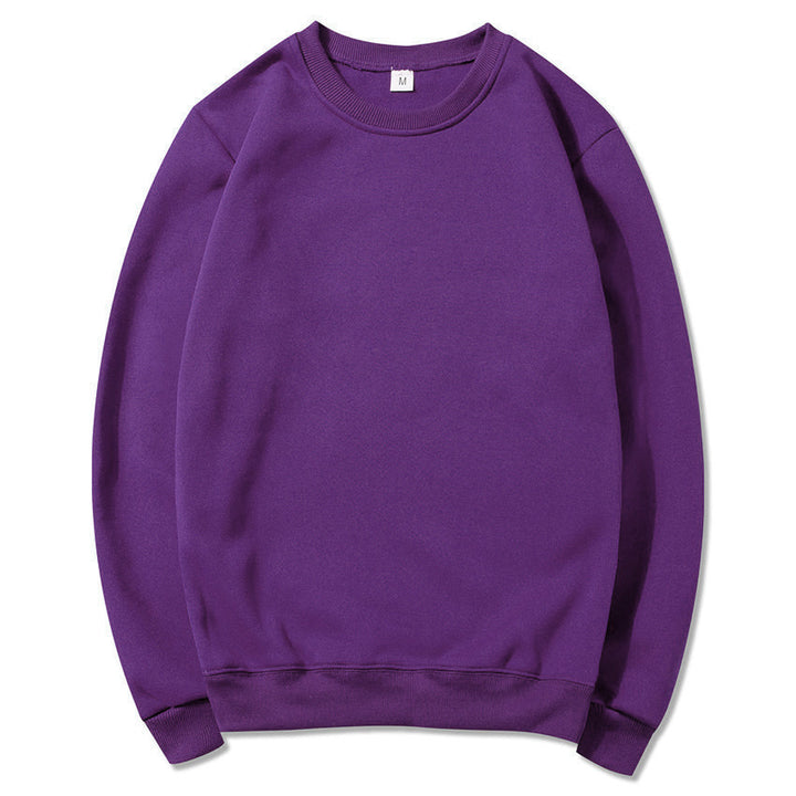 Unisex zeitloser Rundhals-Sweater ohne Kapuze mit angerauter Innenseite und verstärktem Nacken Drune