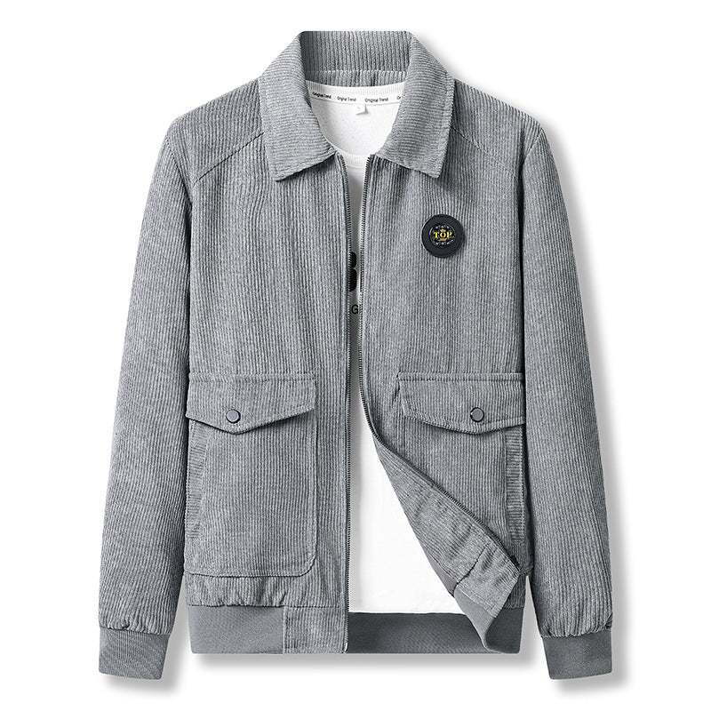 Herren Cordjacke mit praktischem Zip Drune