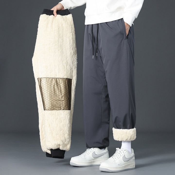 Herren Urban Fleece Jogginghose mit Netzdesign