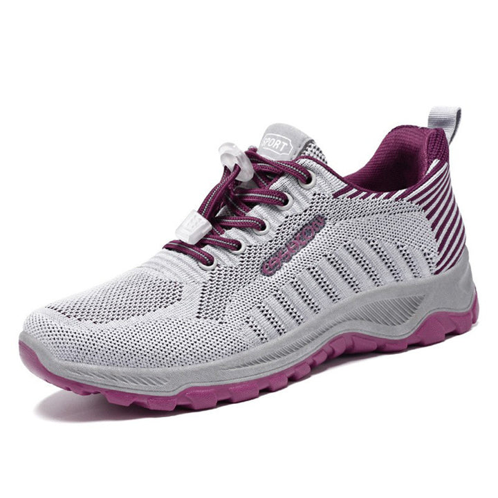 Herren nan multifunktionaler Strick-Sportschuh mit Schnellzug-Schnürung, stoßdämpfender EVA-Zwischensohle und griffiger Trailaußensohle Drune