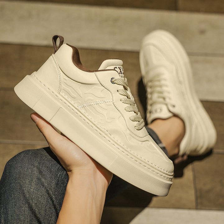 Unisex Plateausneaker mit geprägtem Obermaterial und extrahoher Platformsohle Drune