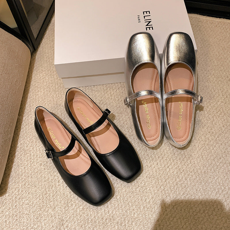 Damen Ballerinas mit modischem Riemchen und klassischem Design Drune