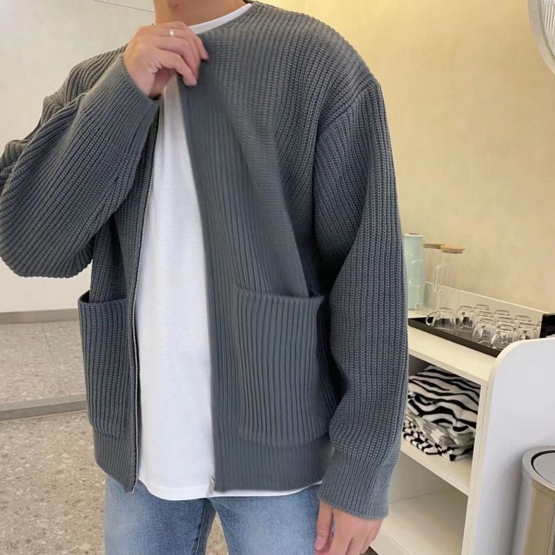 Herren Modische weiche Strickjacke Drune