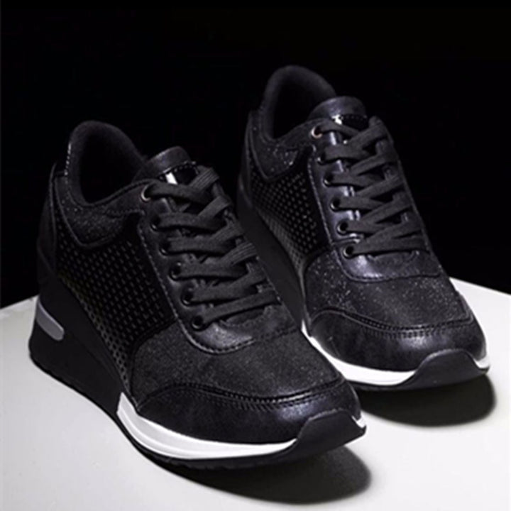 Damen Keilabsatz-Sneaker mit Mesh-Details und gepolstertem Komfort-Fußbett Drune