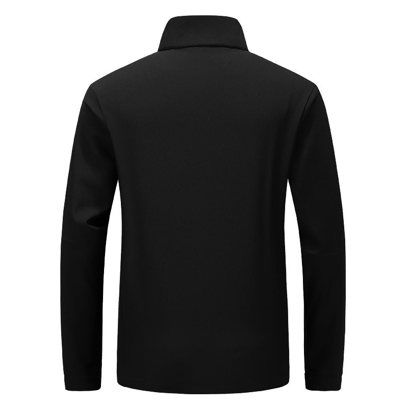 Herren Leichte Softshelljacke im urbanen Schnitt mit wasserabweisender Oberfläche und Brusttasche Drune