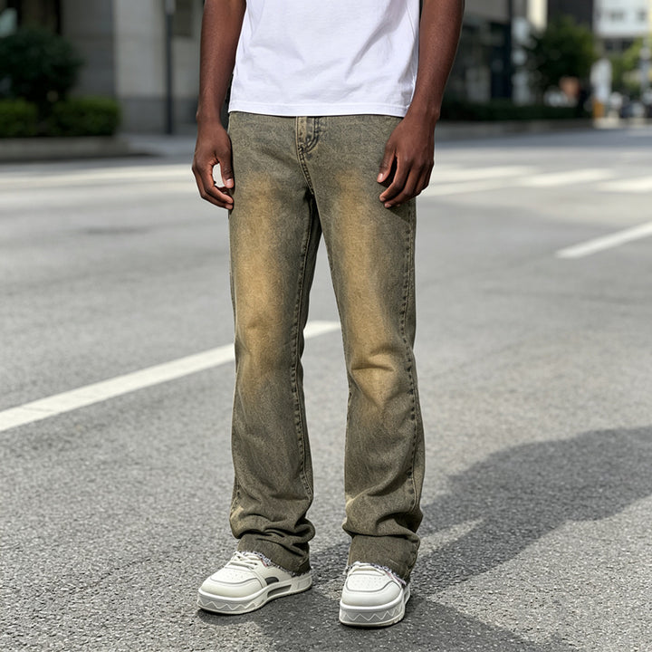 Herren Klassische Slim Fit Jeans Drune