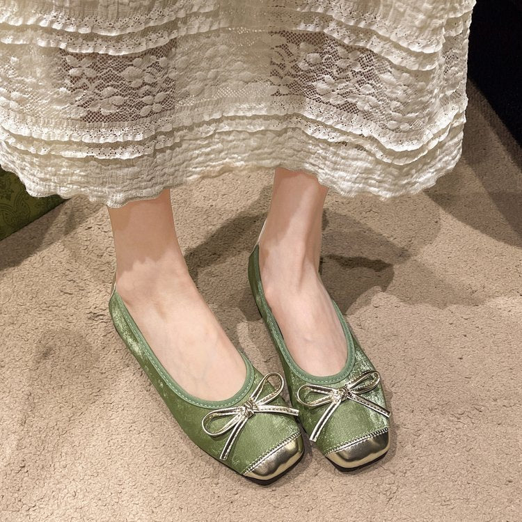 Damen Ballerinas mit eleganten Schleifenakzenten und komfortabler Sohle Drune