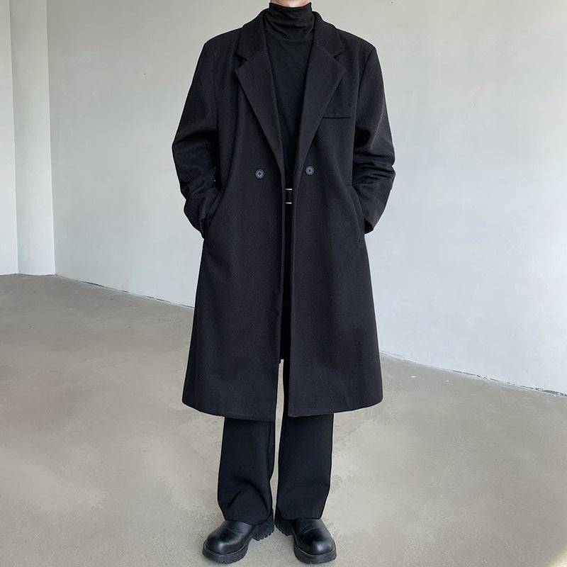 Herren Eleganter Wollmantel Drune