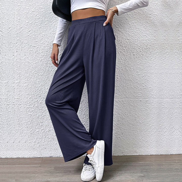 Damen Hochtaillierte weite Hose Drune