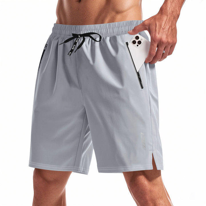 Herren Atmungsaktive Sportshorts mit Seitentaschen und elastischem Bund Drune