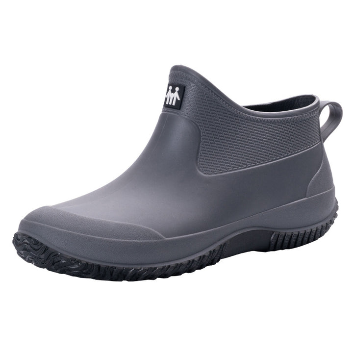 Herren Kurzschaftige wasserdichte Gummistiefelette mit griffiger Profilsohle Drune