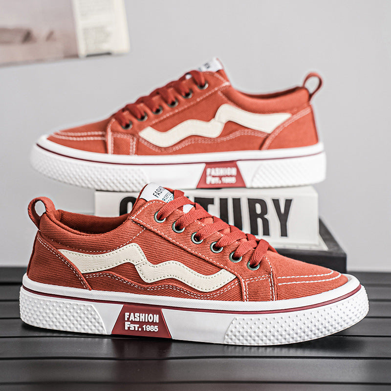 Damen lässige und strapazierfähige Sneakers mit modischen Kontrastelementen Drune