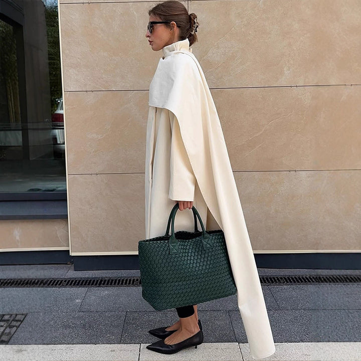 Damen modische Steppjacke mit hochgeschlossenem Kragen und asymmetrischem Design Drune