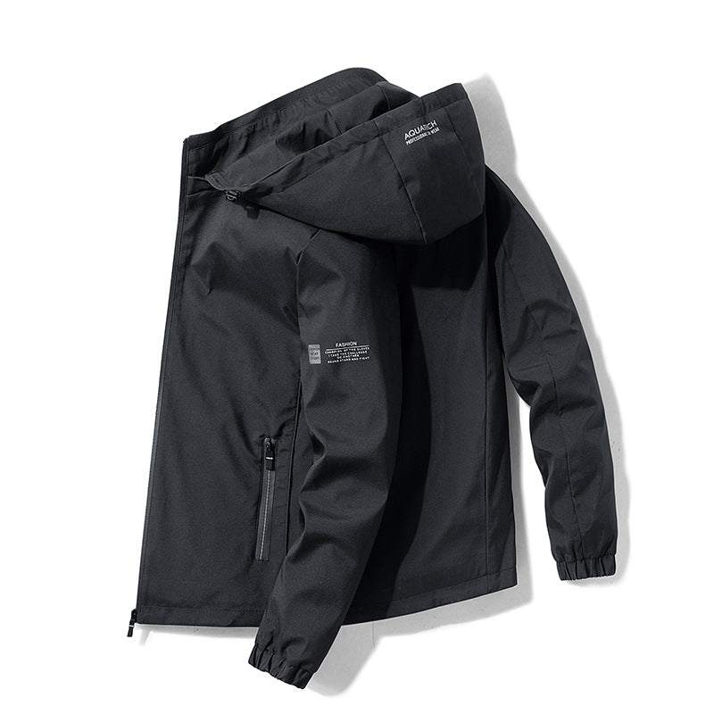 Herren Wetterfeste Outdoorjacke mit verstellbarer Kapuze Drune 1787797862