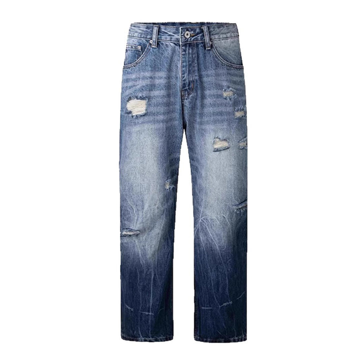 Damen Destroyed Baggy Jeans Drune