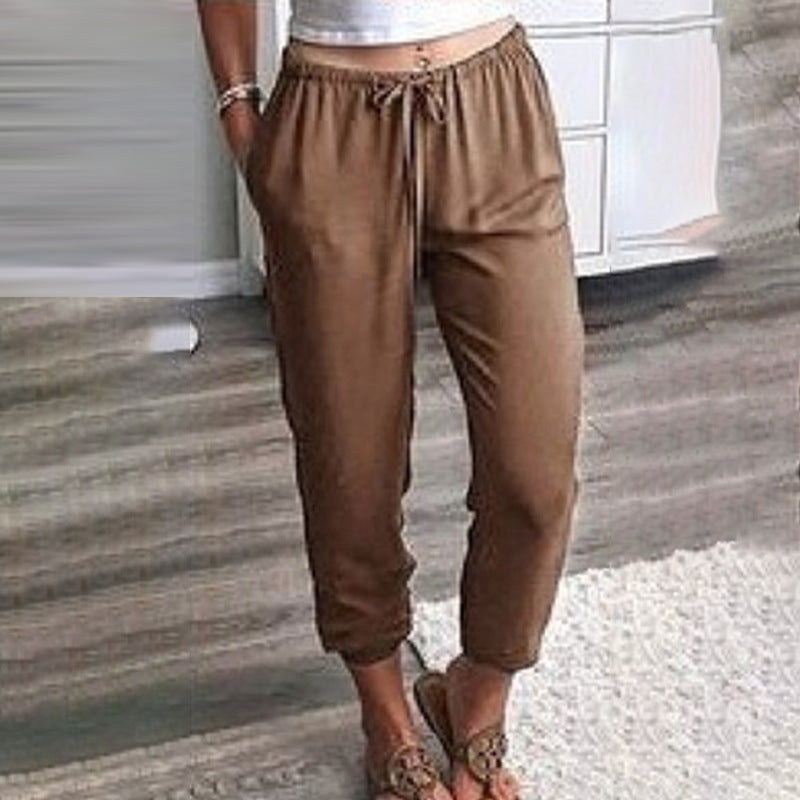 Damen Komfortable Freizeithose mit elastischem Bund und seitlichen Taschen Drune