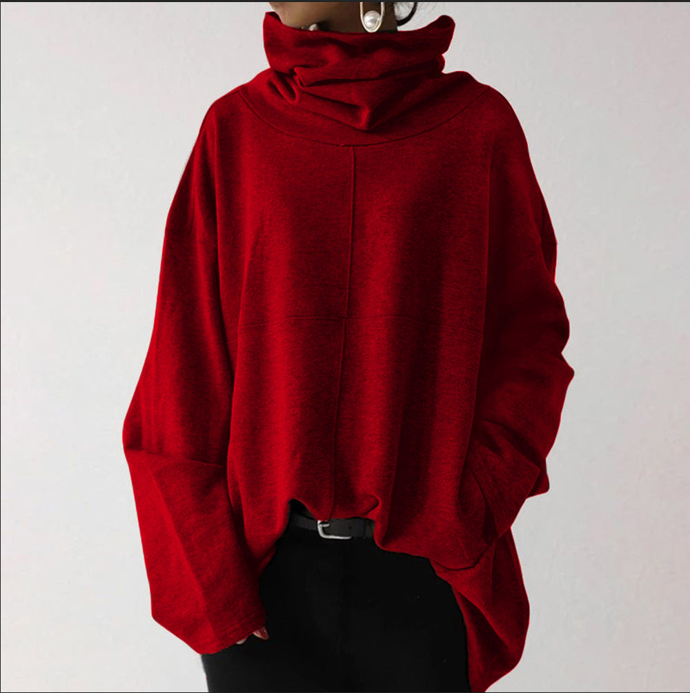 Drune | Trendiger einfarbiger Turtle-Neck Pullover