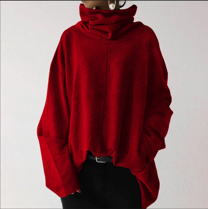 Drune | Trendiger einfarbiger Turtle-Neck Pullover