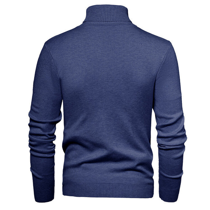 Herren eleganter Rollkragenpullover aus feiner Merinowolle Drune