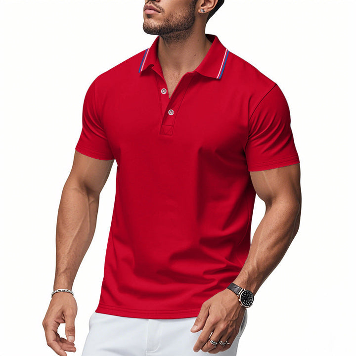 Herren Poloshirt mit modernem Kragen und feuchtigkeitsregulierender Technologie Drune