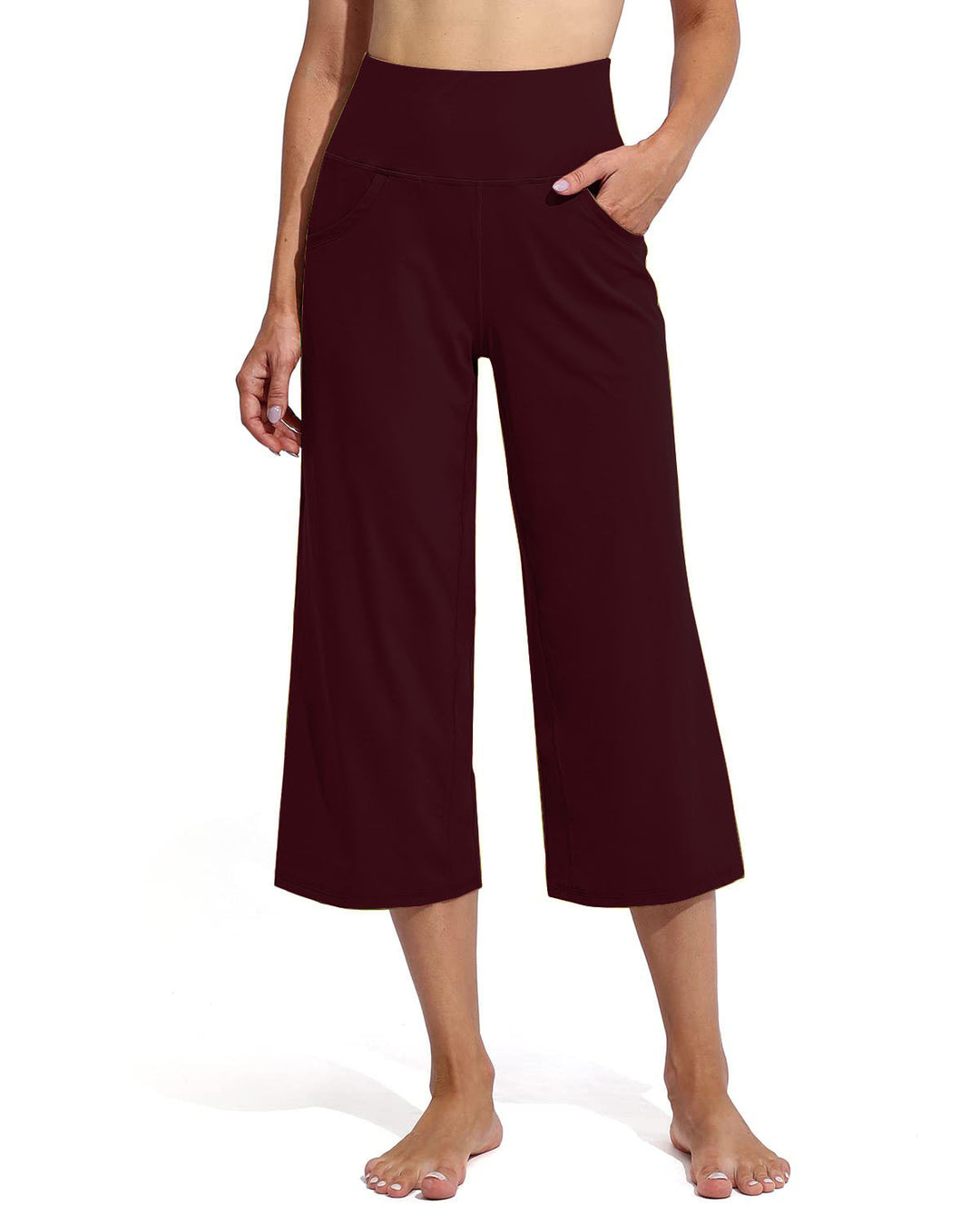 Damen Bequeme Sportliche Culotte mit hohem Bund und praktischen Taschen Drune
