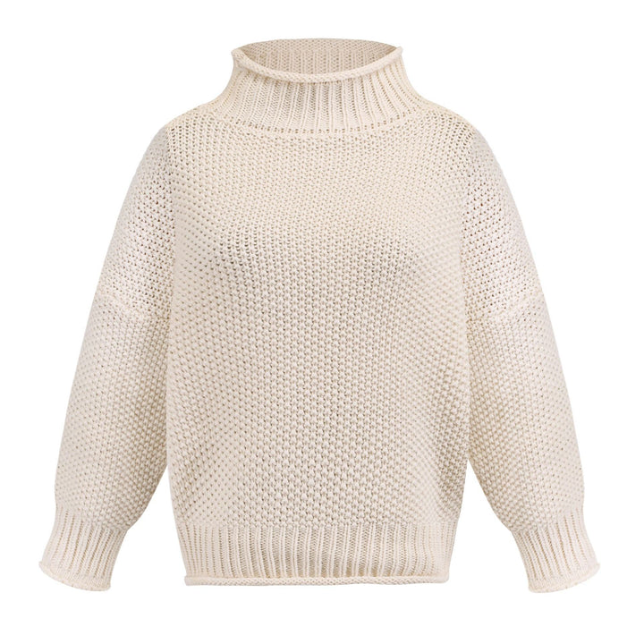 Damen Grobstrickpullover mit Rollkragen und lässigem Schnitt Drune