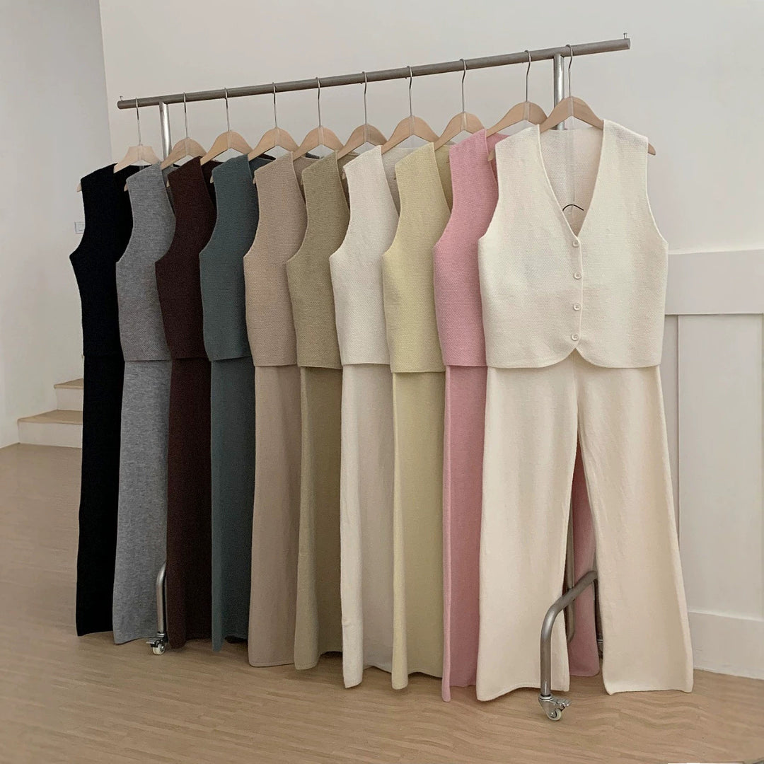 Damen Luxuriöses Strickanzug Drune