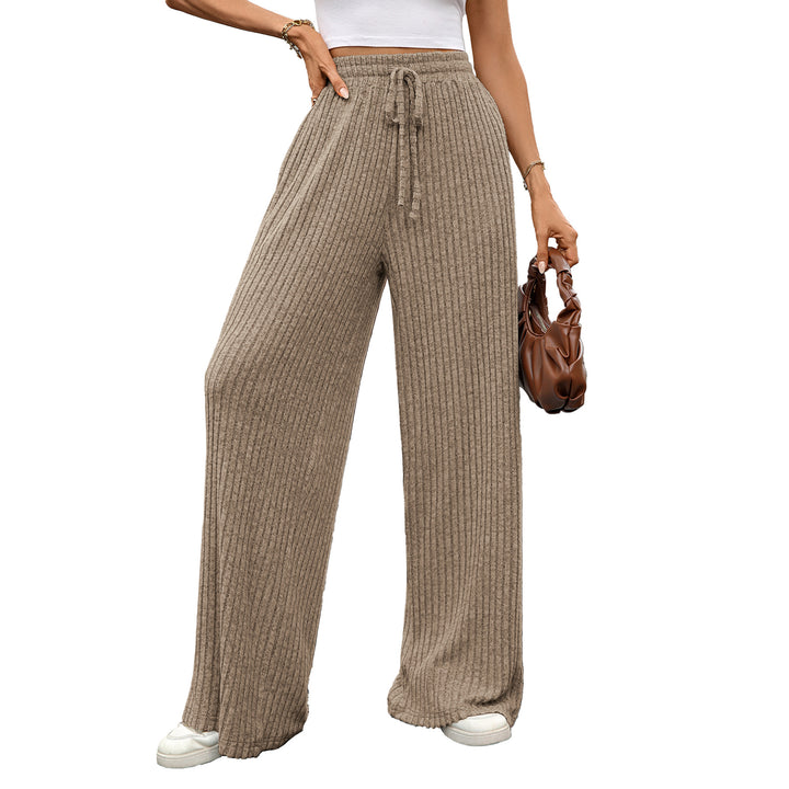 Damen weite Ripp-Pants Drune