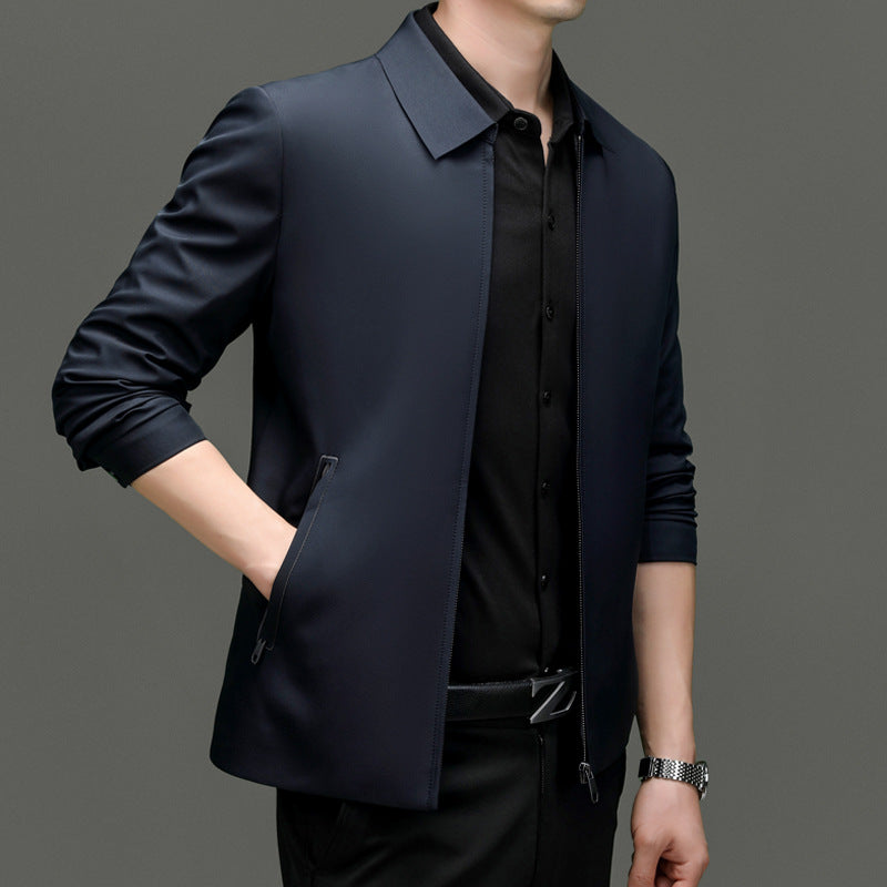 Herren modische Jacke mit innovativem Reißverschluss und elastischen Details Drune