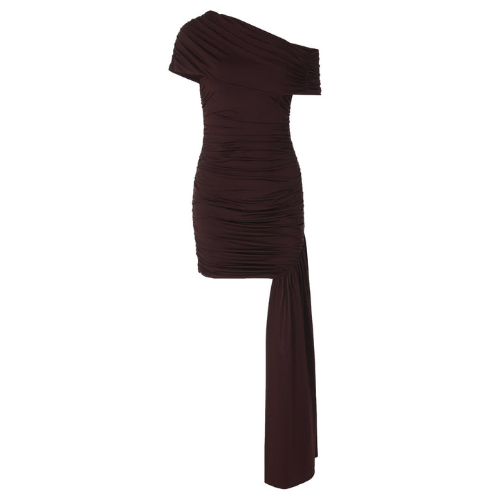 Damen Elegantes und figurbetontes Wickelminikleid Drune