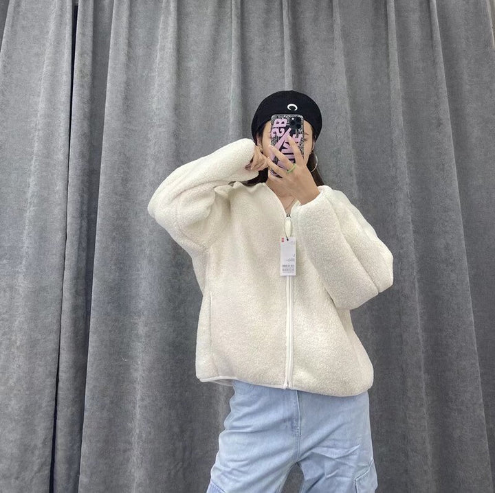 Damen Kuschelige Fleecejacke mit durchgehendem Reißverschluss Drune