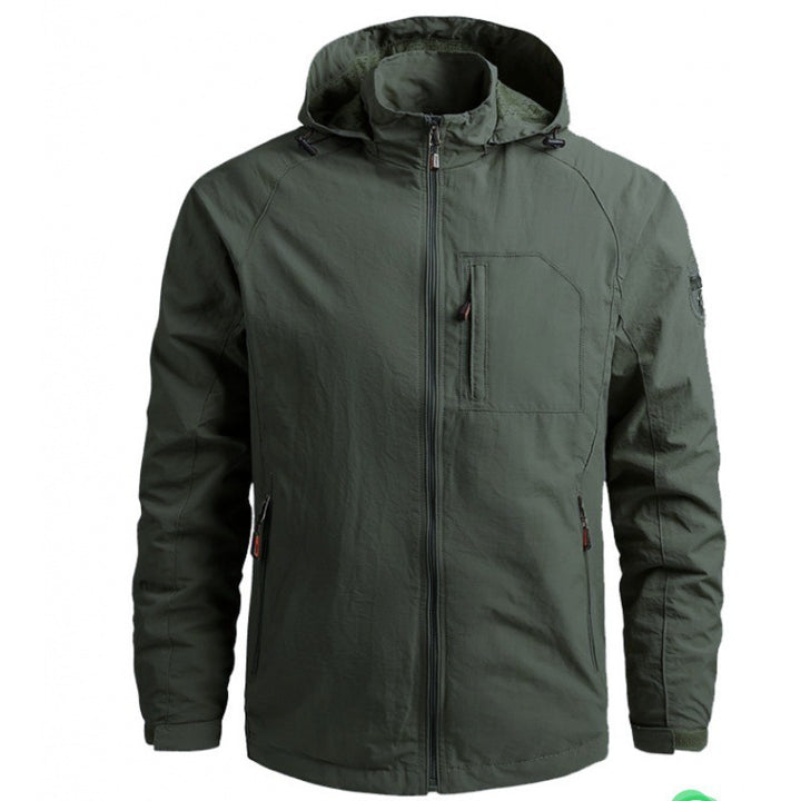 Herren Leichte Outdoor-Jacke mit hohem Kragen und praktischen Taschen Drune