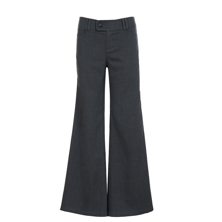 Damen Hochtaillierte Schlaghose aus Wollmix mit weitem Bein Drune