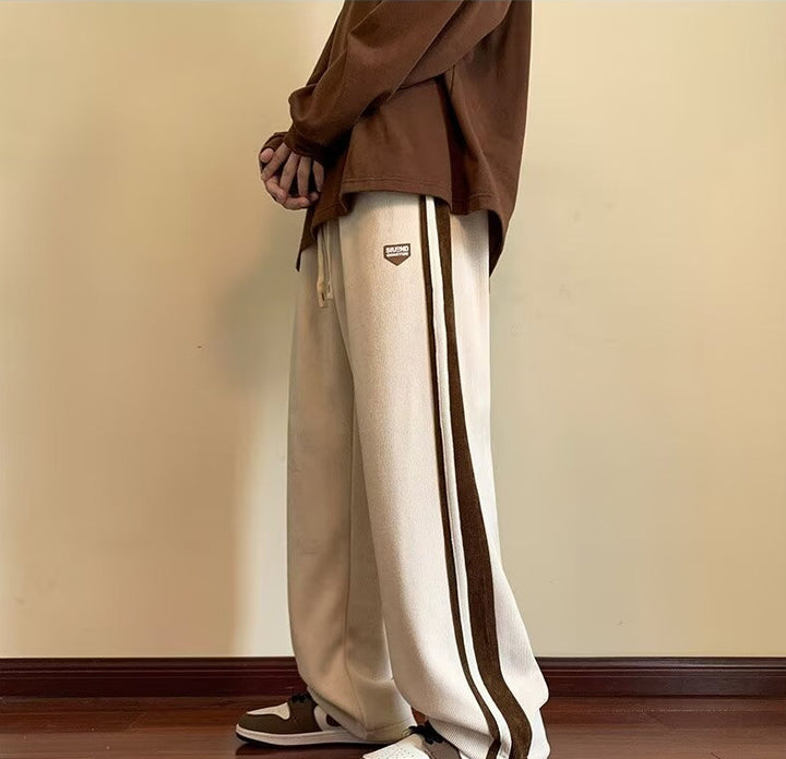Herren Bequeme Chino-Hose mit Kontraststreifen Drune