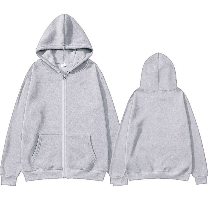 Unisex Zip-Hoodie mit robustem Metallreißverschluss, angerauter Fleece-Innenseite, geteilten Eingrifftaschen und verstärkten Nähten Drune