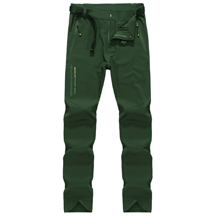Damen Stretch-Softshell Outdoorhose mit vorgeformten Knien, verstellbarem Bund und Reißverschlusstaschen Drune
