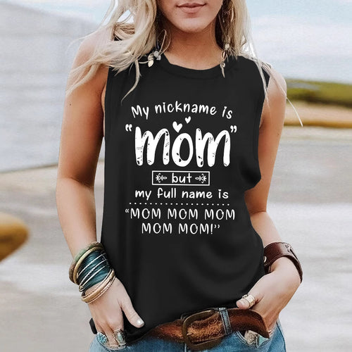 Frauen Verspielt Grafik Tanktop Drune