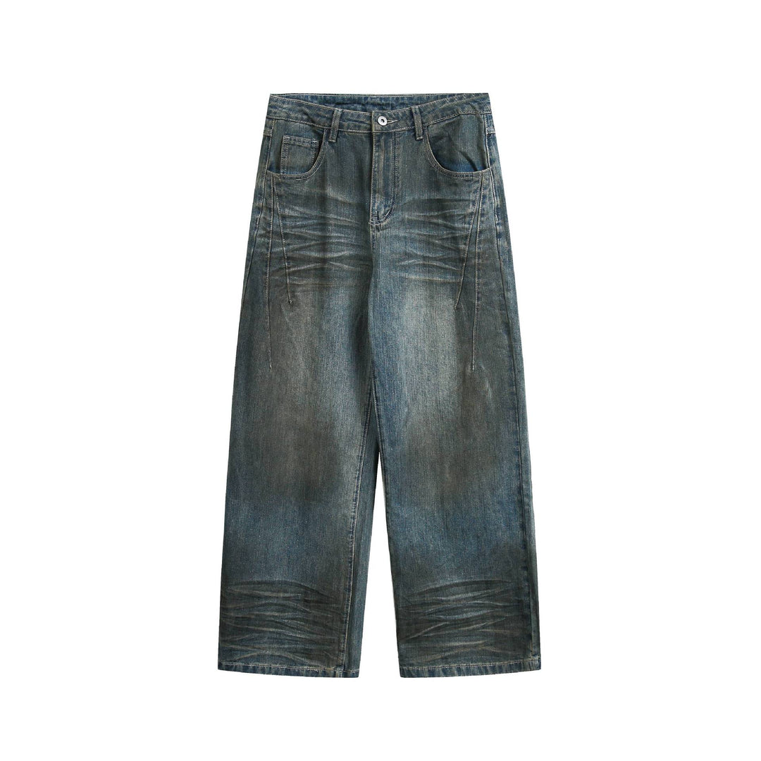 Damen Hochtaillierte Culotte-Jeans mit weitem Bein, markanter Nahtführung und Five-Pocket-Details Drune
