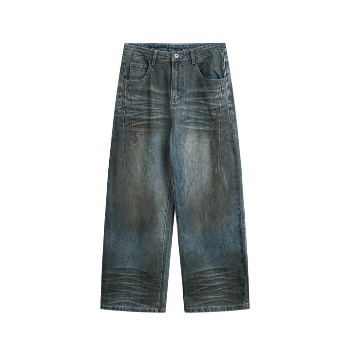 Damen Hochtaillierte Culotte-Jeans mit weitem Bein, markanter Nahtführung und Five-Pocket-Details Drune