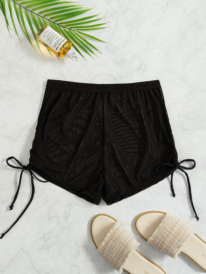 Damen Badeshorts mit seitlichen Raffungen Drune
