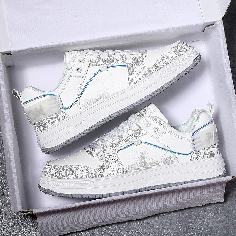 Damen Low-Top Designer-Sneaker mit feinem Paisley-Print und dämpfender Cupsohle Drune