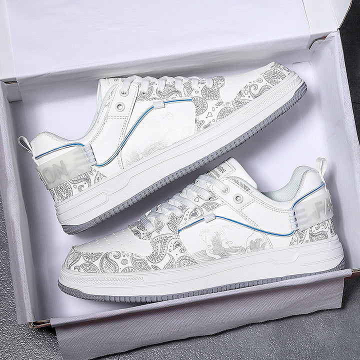 Damen Low-Top Designer-Sneaker mit feinem Paisley-Print und dämpfender Cupsohle Drune