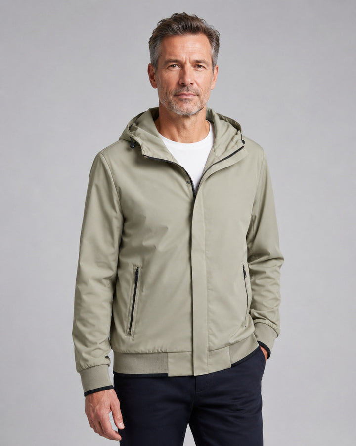 Herren Leichte Übergangsjacke mit Kapuze Drune